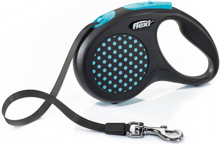 Flexi Design S поводок-рулетка для собак весом до 15 кг, лента