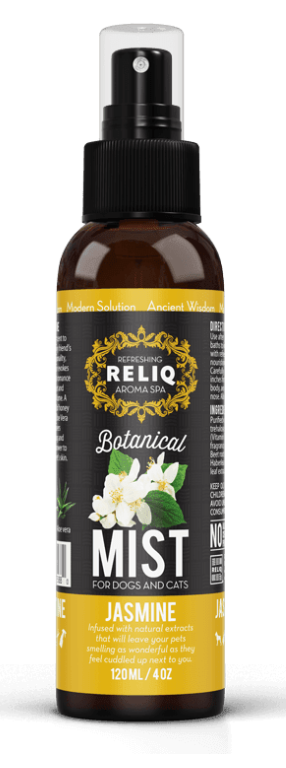 RELIQ Botanical Mist-Jasmine – спрей-одеколон с ароматом жасмина для ухода и увлажнения шерсти собак и кошек