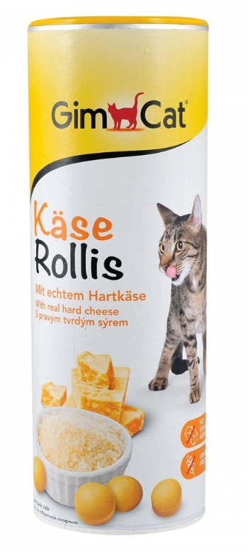 GimCat KASE-ROLLIS - витаминизированное лакомство с общеукрепляющим действием для кошек