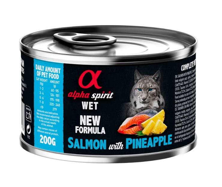 Alpha Spirit Salmon with Pineapple - вологий корм з лососем та ананасами для дорослих котів