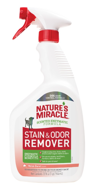 Nature's Miracle Dog Stain&Odor Remover Spray Melon – спрей для устранения пятен и запахов с ароматом дыни для собак