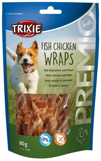 Trixie Premio Fish Chicken Wraps – лакомства с курицей и рыбой для собак