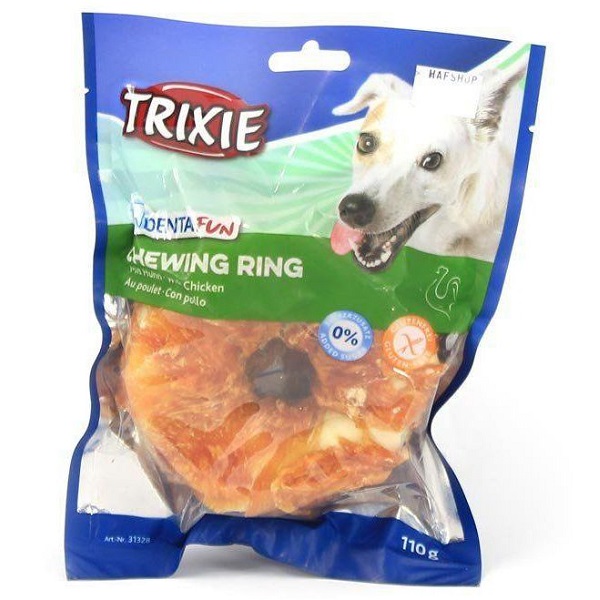 Trixie DENTAFUN Chewing Ring with Chicken – кістка-кільце з куркою для собак