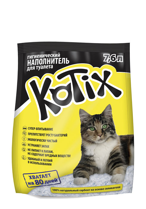 Kotix силикагелевый наполнитель для кошачьего туалета