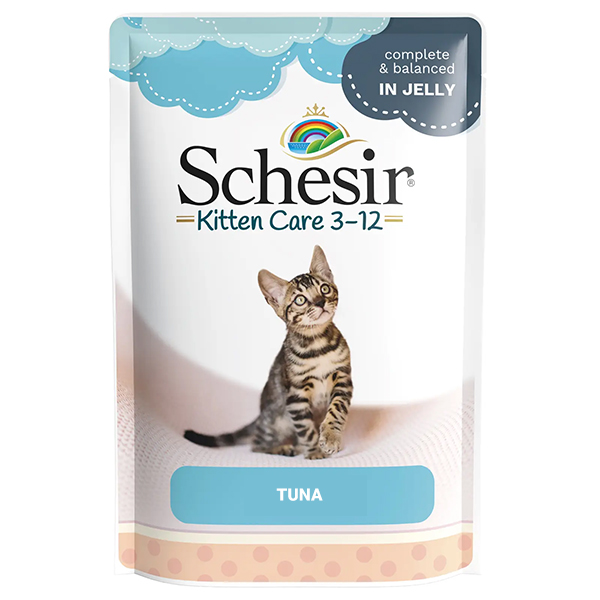 Schesir Kitten Care Tuna -  вологий корм із тунцем в желе для кошенят