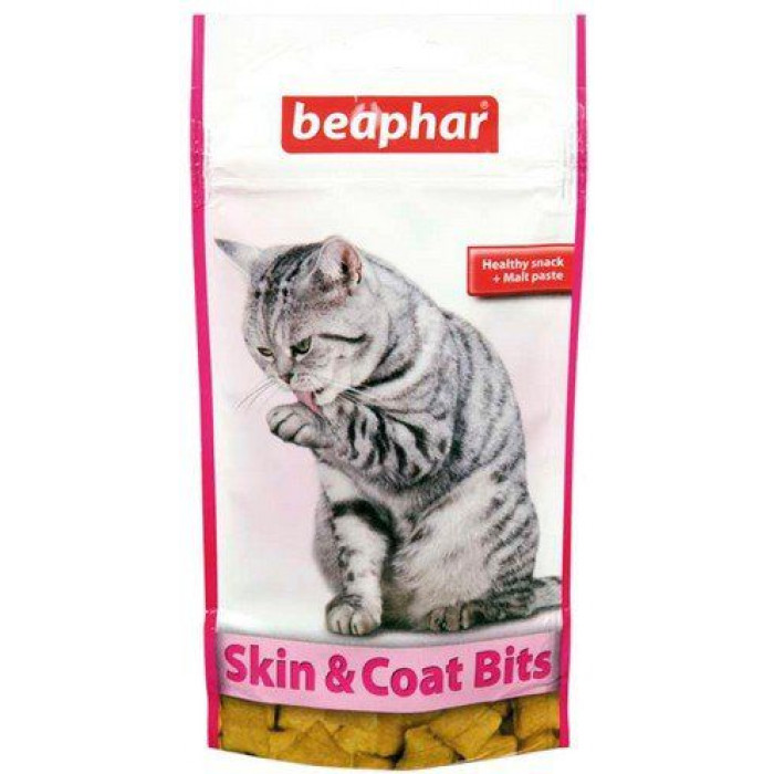 Beaphar Skin & Coat Bits – полезное лакомство для кожи и шерсти кошек