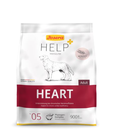 Josera Help+ HEART – полноценный диетический корм для взрослых собак для поддержания сердечной функции в случае хронической сердечной недостаточности