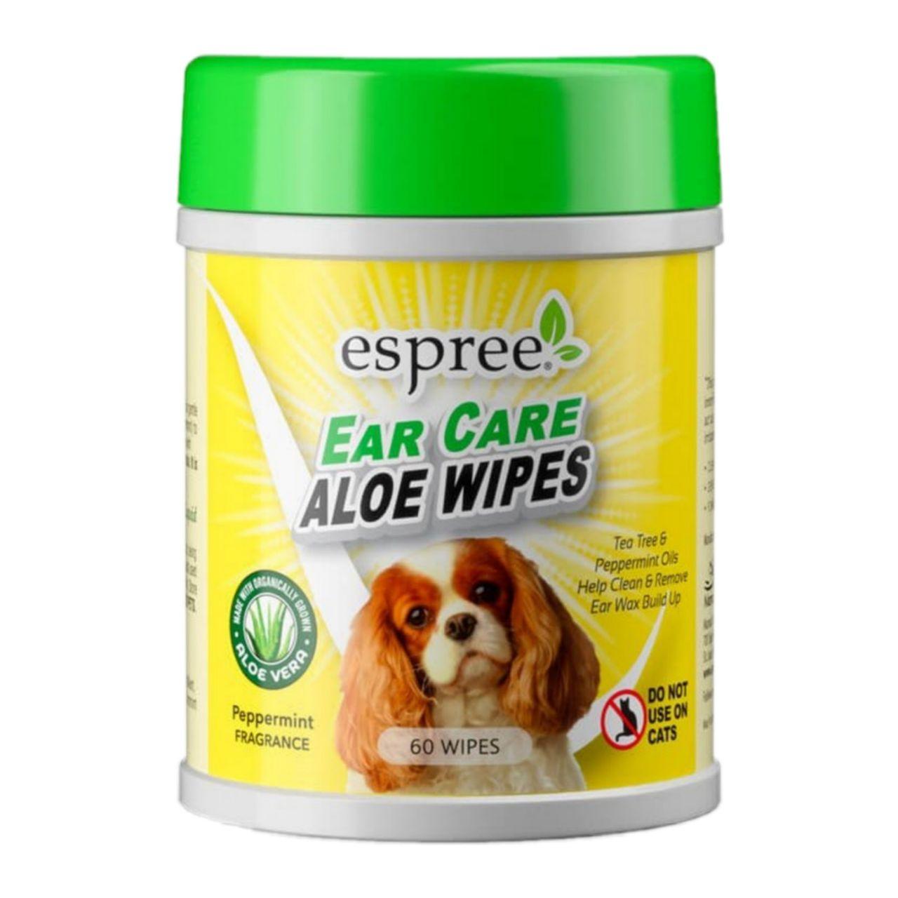 Espree Ear Care Aloe Wipes – вологі серветки для вух собак