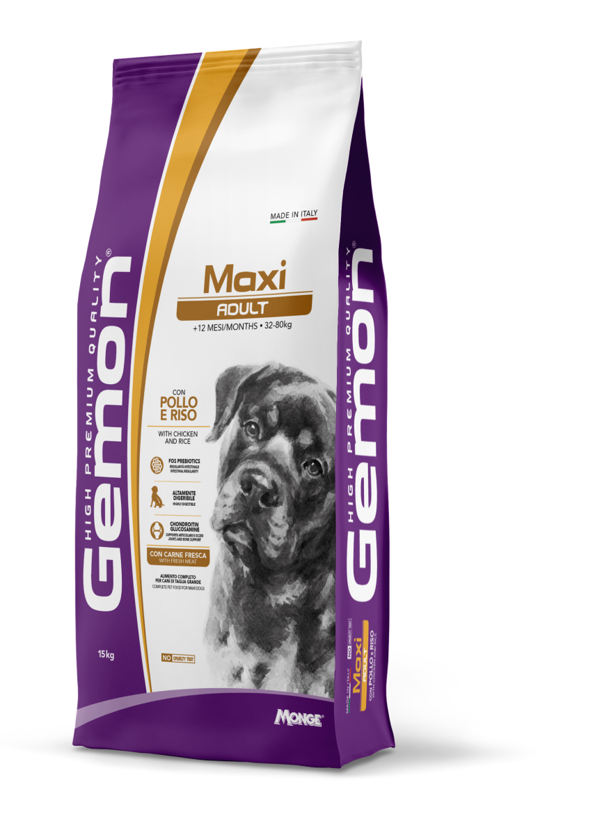 GEMON MAXI ADULT CHICKEN – сухий корм з куркою для дорослих собак великих порід