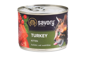 Savory Kitten Gourmand Turkey – паштет с индюшатиной для котят