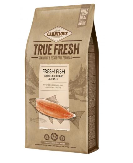 Carnilove True Fresh Fish for Adult dogs - беззерновой сухой корм с рыбой для взрослых собак всех пород