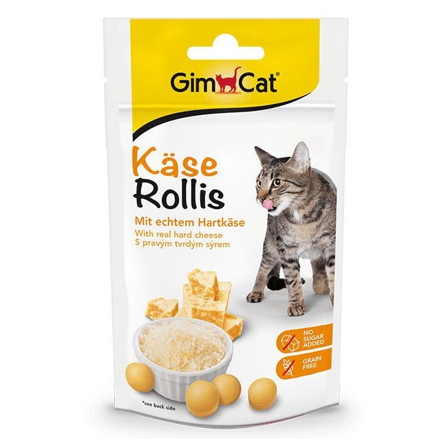 GimCat Kase Rollis – сирні вітамінізовані ласощі для котів