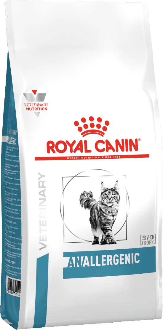 ROYAL CANIN ANALLERGENIC FELINE – лечебный сухой корм для взрослых котов при пищевой аллергии