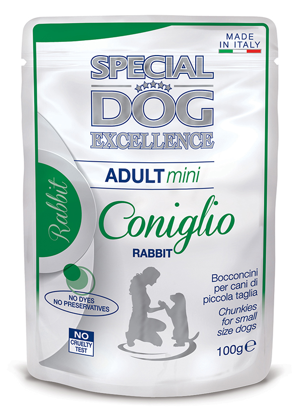 Monge Special Mini Adult with Rabbit - м'ясні шматочки для собак малих порід з кроликом