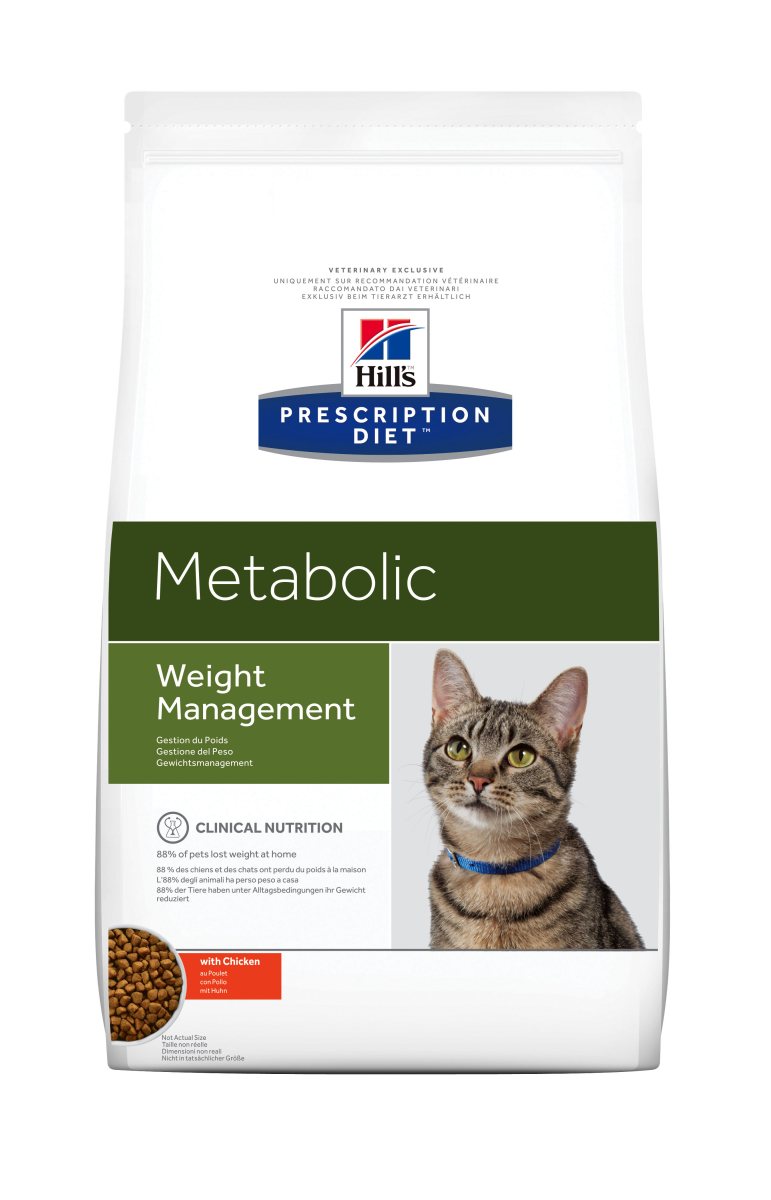 HILL’S PRESCRIPTION DIET METABOLIC – лікувальний сухий корм для котів для зниження ваги та її підтримки в межах норми