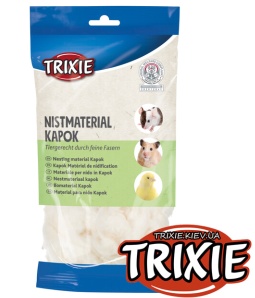 Trixie Nesting Material Kapok – гнездовой материал для грызунов, капок, кремовый