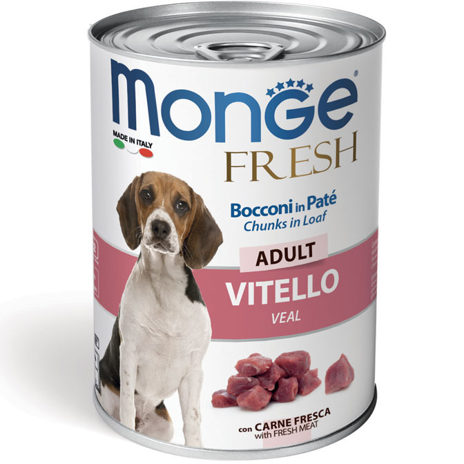 MONGE FRESH VEAL – консервы с телятиной для собак