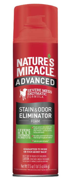 Nature's Miracle ADV Dog Stain&Odor Elim Foam - піна з посиленою формулою для усунення плям та запахів від собак