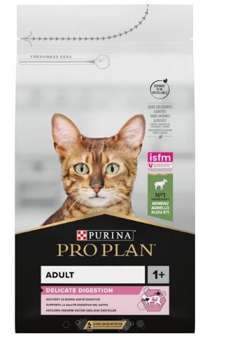 PURINA PRO PLAN CAT ADULT DELICATE SENSITIVE TURKEY – сухой корм с индейкой для взрослых котов с чувствительным пищеварением