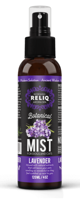  RELIQ Botanical Mist-Lavender - спрей-одеколон з ароматом лаванди для догляду та зволоження шерсті собак та котів