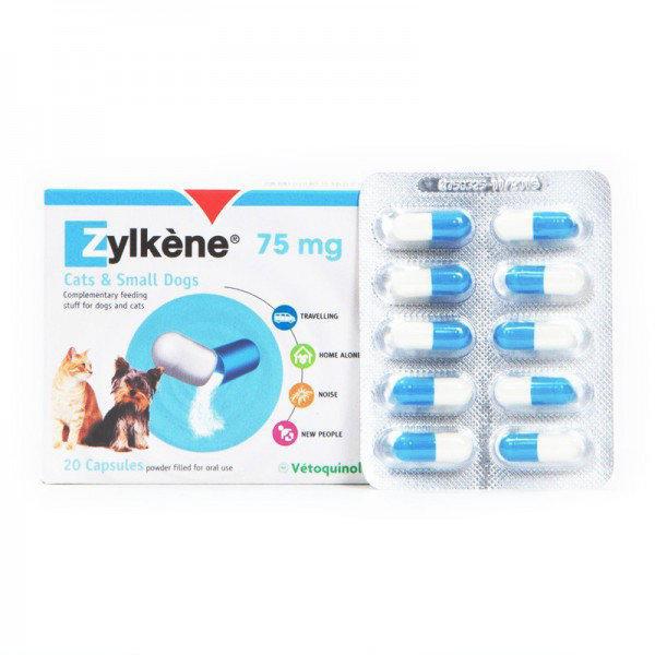 Vetoquinol Zylkene 75 мг – антистресові капсули для кішок і малих порід собак