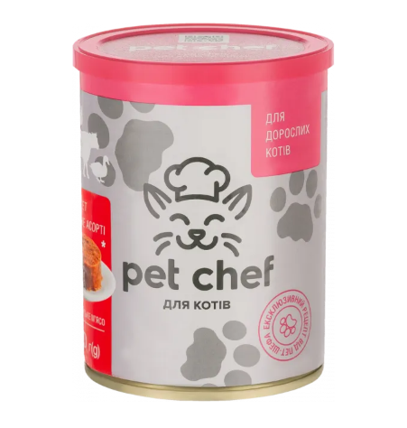 Pet Chef з яловичиною - М'ясний паштет для дорослих котів