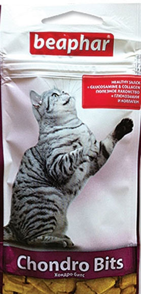 Beaphar Chondro Bits – подушечки з колагеном та глюкозаміном для котів