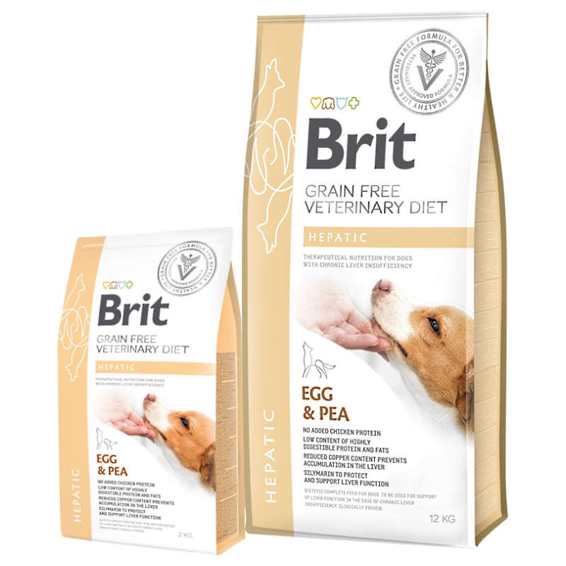 Brit Veterinary Diet Dog Hepatic – лікувальний сухий корм для собак при захворюванні печінки