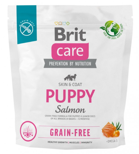 Brit Care Dog Grain-free Puppy – сухой беззерновой корм с лососем для щенков