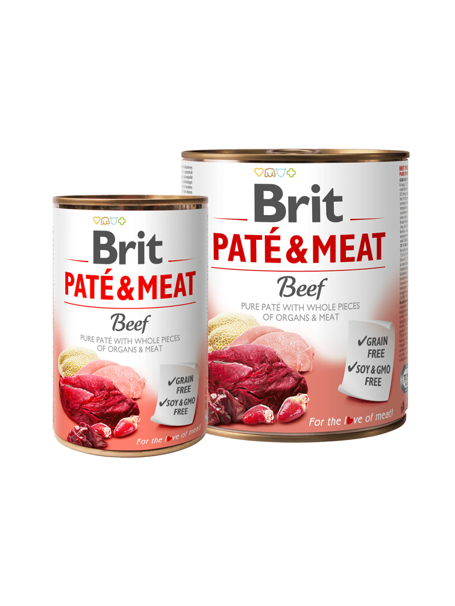 BRIT PATÉ & MEAT BEEF – вологий корм з яловичиною для дорослих собак