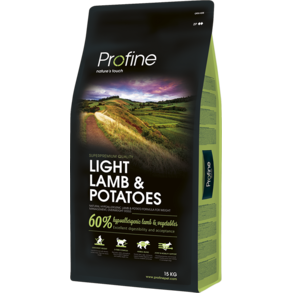 Profine Light Lamb – сухий гіпоалергенний корм для дорослих собак з надмірною вагою з ягням і картоплею