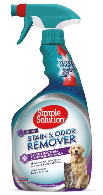 Simple Solution Stain&Odor Remover with Floral Fresh Scent – універсальний засіб для нейтралізації запахів і видалення плям від життєдіяльності домашніх тварин зі свіжим квітковим ароматом