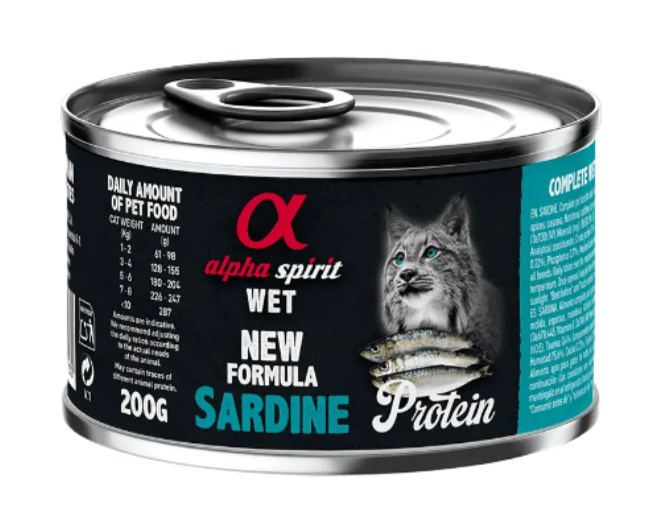 Alpha Spirit Sardine for Adult Cats - вологий корм з сардиною для дорослих котов