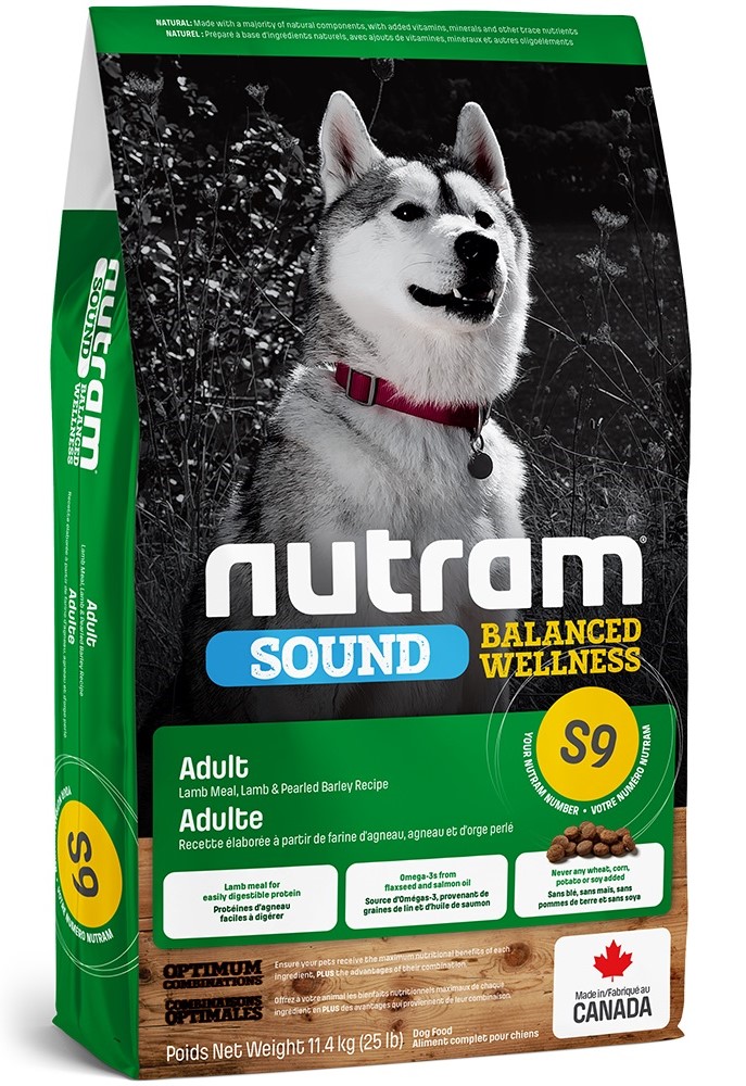 NUTRAM S9 Sound Balanced Wellness Lamb – сухой корм с ягненком  для взрослых собак