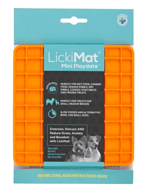 LickiMat Mini Playdate - каучуковий килимок для повільного харчування собак