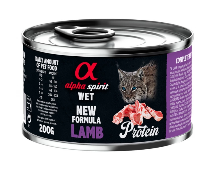 Alpha Spirit Lamb for Sterilized Cat  – влажный корм с ягнятиной для стерилизованных котов