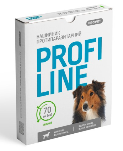 Provet Profiline – ошейник инсектоакарицид для больших пород собак 70 см