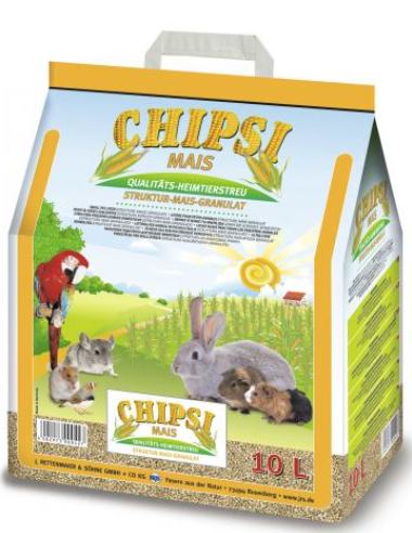 Chipsi Mais – кукурудзяний наповнювач для кліток дрібних тварин