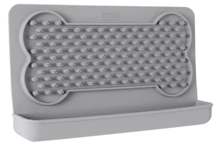 Dexas Silicone Licking Mat - силіконовий килимок горизонтальний для злизування ласощів та відволікання уваги собак та кішок під час стресу