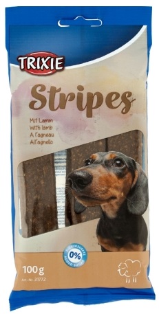 Trixie Stripes Light лакомство с мясом ягненка для собак