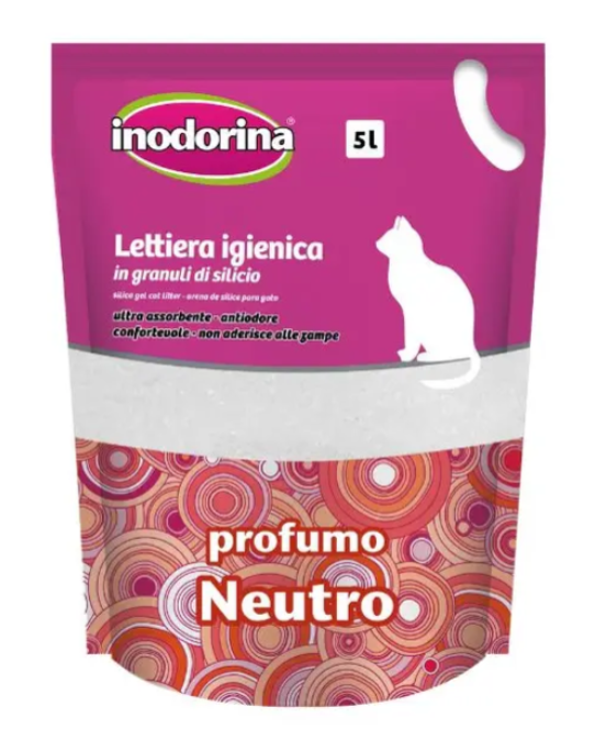 Inodorina Bag Profumo Nuetro - силикагелевый наполнитель для кошачьих туалетов