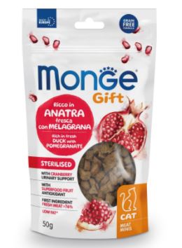 Monge Gift Meat Minis Cat Sterilised качка з гранатом