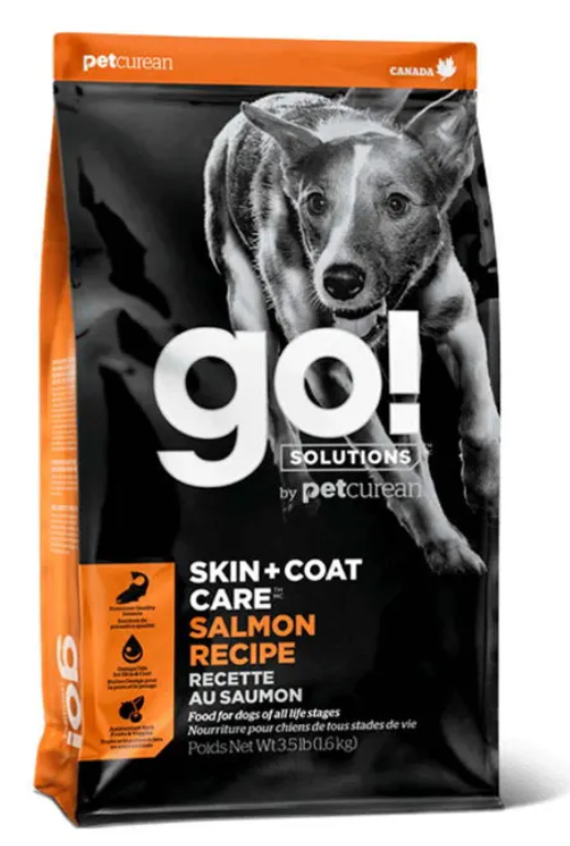 GO! SKIN+COAT Salmon Recipe with grain dog formula - сухий корм для собак з лососем