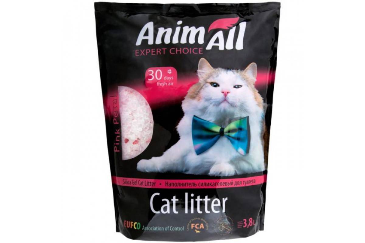 AnimAll "Розовый лепесток" – силикагелевый наполнитель для кошачьих туалетов 