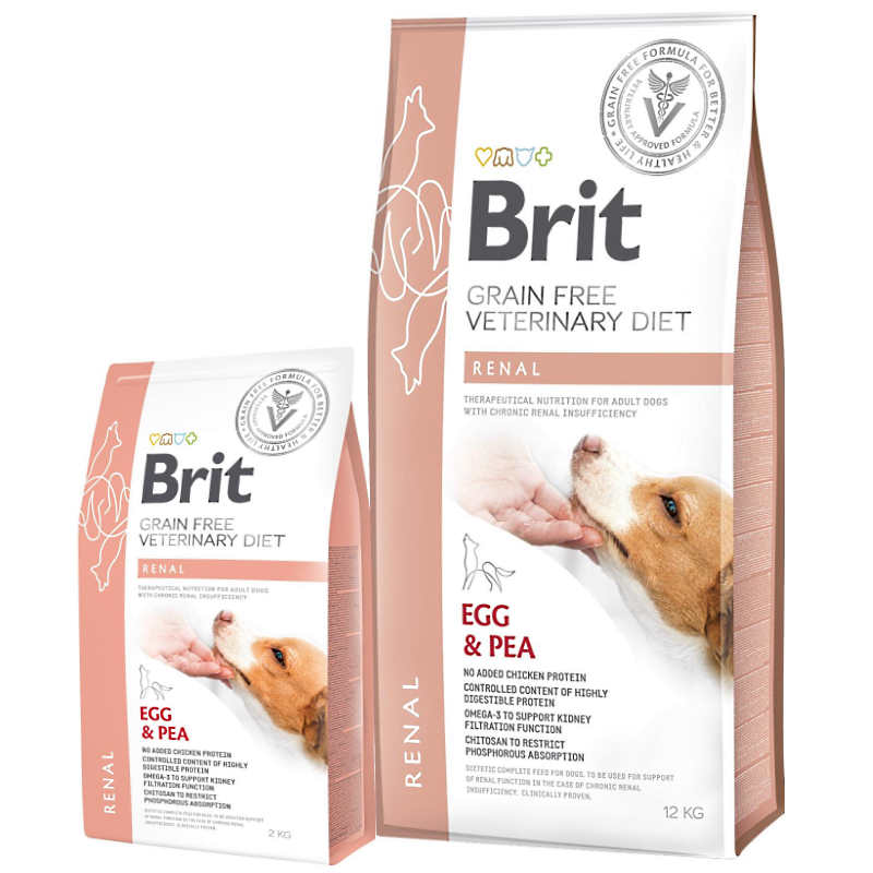 Brit Veterinary Diet Dog Renal – лікувальний сухий корм для собак з нирковою недостатністю 
