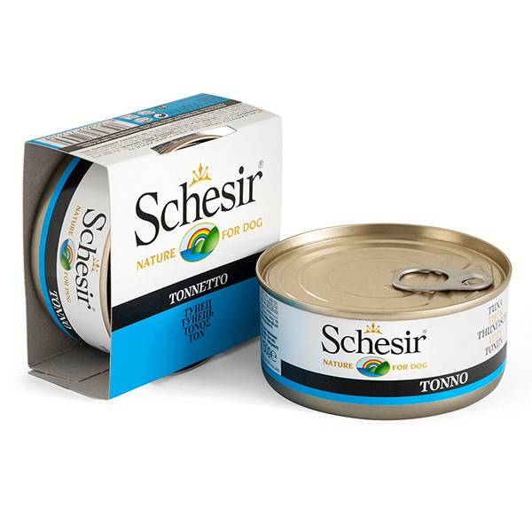 Schesir Tuna консерви з тунцем для дорослих собак
