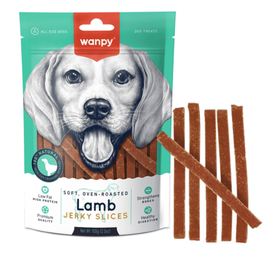 Wanpy Soft Lamb Jerky Slices - ласощі слайси в'яленої ягнятини для собак