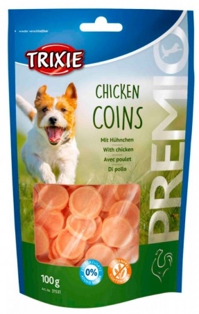 Trixie Premio Chicken Coins – лакомства с курицей для собак