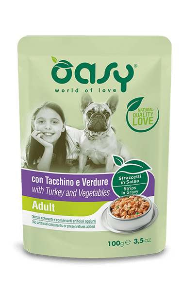 OASY OAP Adult індичка та овочі - шматочки в соусі для дорослих собак