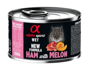 Alpha Spirit Ham with Melon for Adult Cats - вологий корм зі свининою та динею для дорослих котов